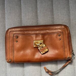 Chloe Paddington Wallet with Gold Accents